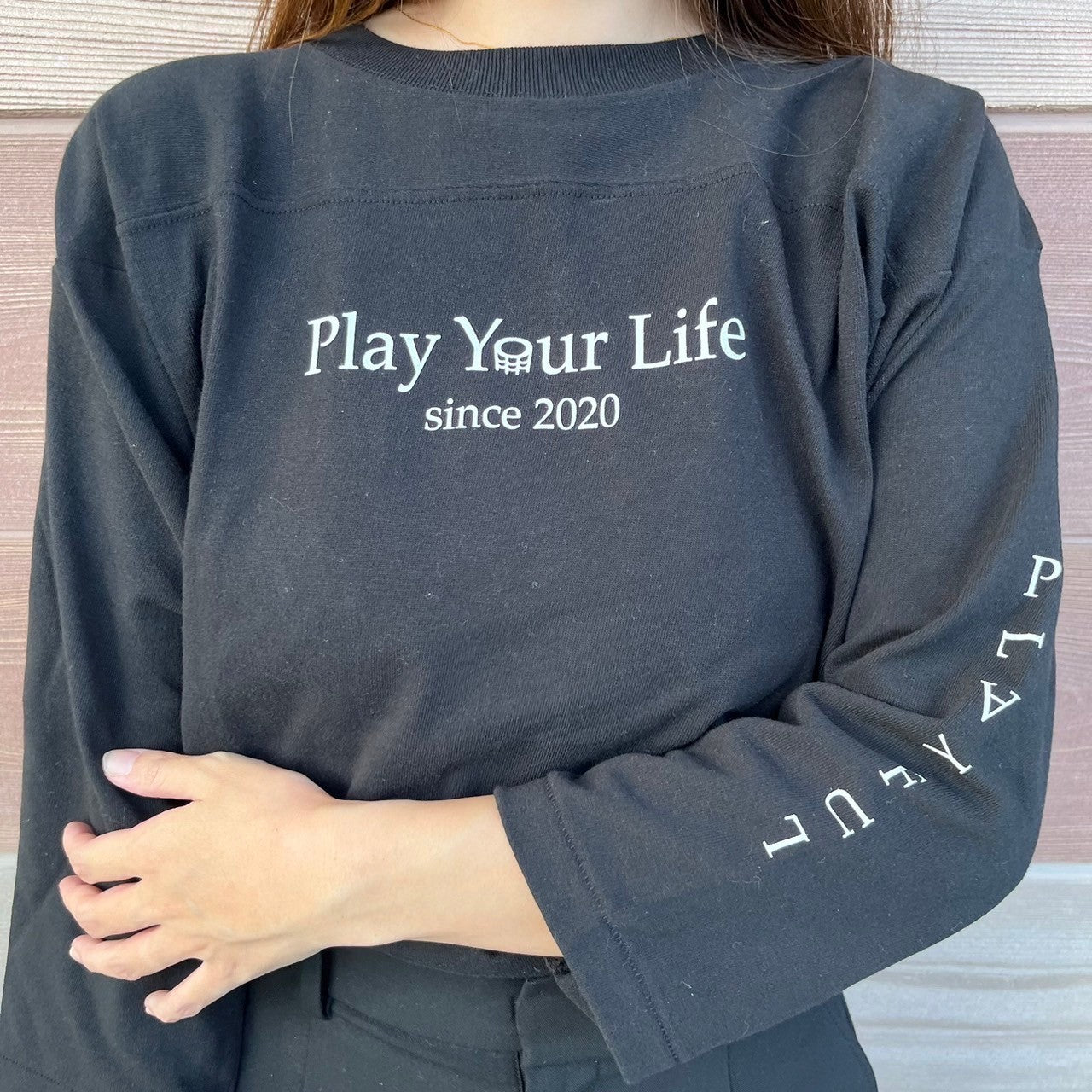 Playful Basic Women City Long TEE 【black】