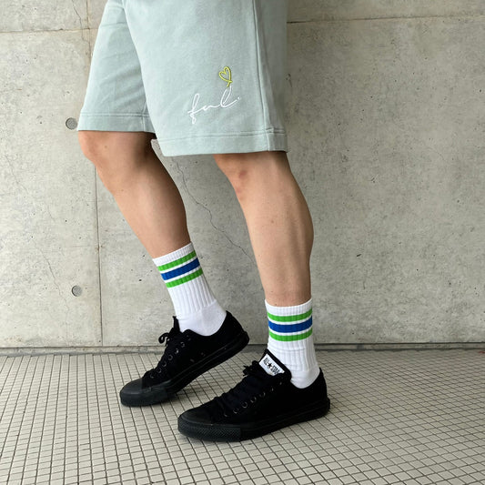 【SALE】Playful スウェットハーフパンツ(acid Green)