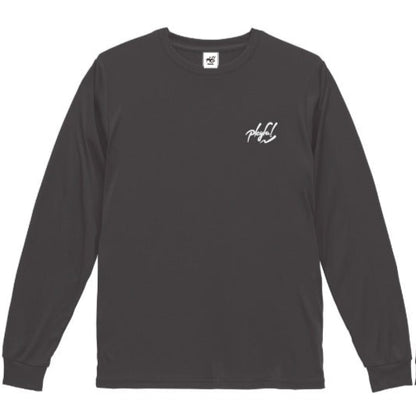 2025 Playful Basic Sports Long TEE 【charcoal】