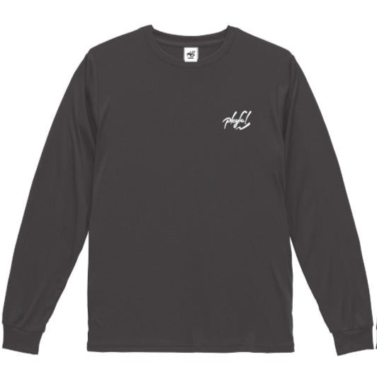 2025 Playful Basic Sports Long TEE 【charcoal】