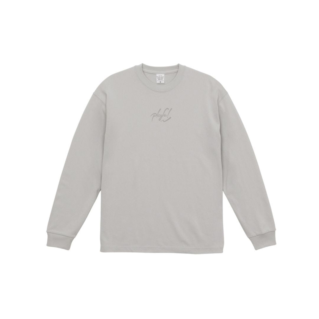 Playful Basic City Long TEE 【frost gray】刺繍タイプ
