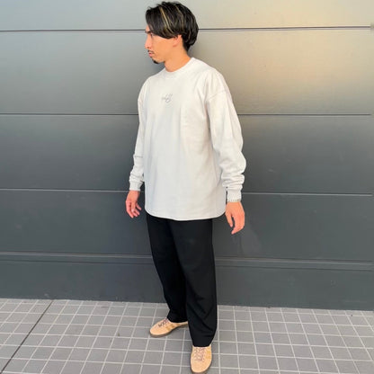 Playful Basic City Long TEE 【frost gray】刺繍タイプ