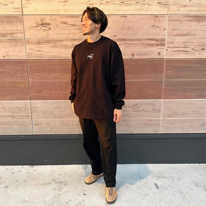 Playful Basic City Long TEE 【black】刺繍タイプ