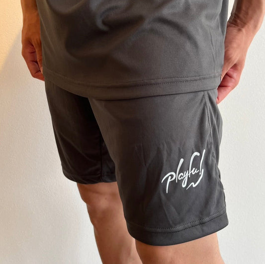 2025 Playful Basic Sports Pants 【charcoal】